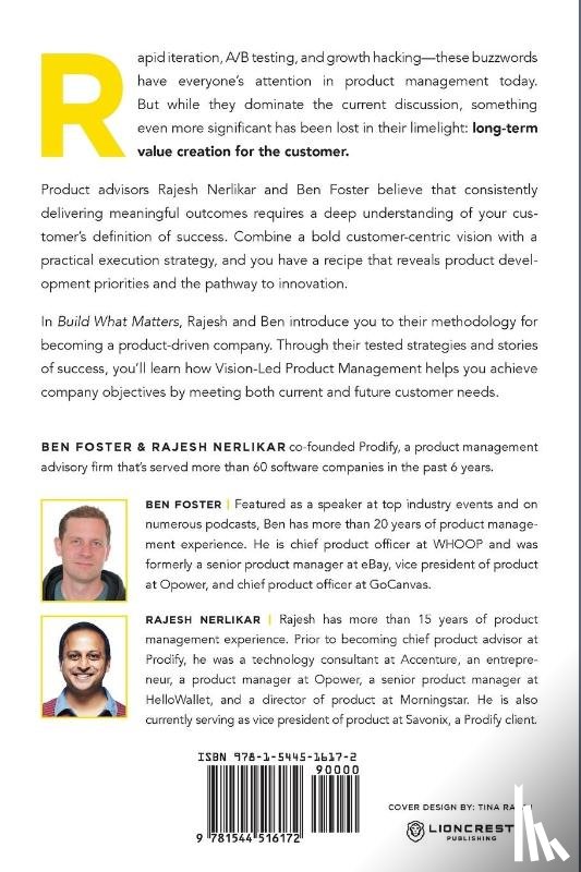 Foster, Ben, Nerlikar, Rajesh - Build What Matters