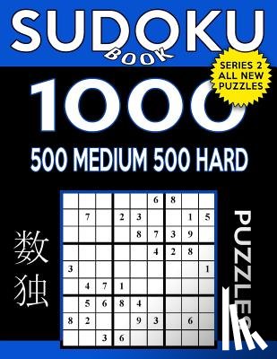 Book, Sudpku - Sudoku Book 1,000 Puzzles, 500 Medium and 500 Hard: Sudoku Puzzle Book with Two Levels of Difficulty to Improve Your Game