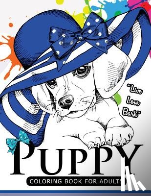 Dog Coloring Books - Puppy coloring Book for Adults: An Adult coloring book for dogs lover