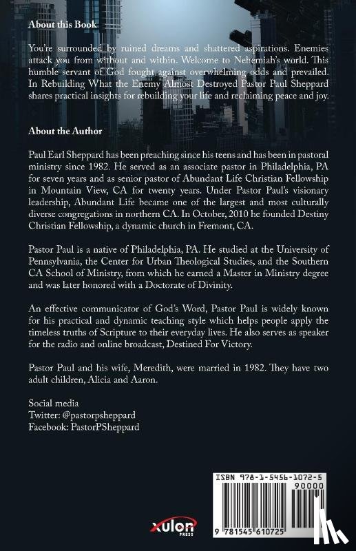 Sheppard, Paul - Rebuilding What the Enemy Almost Destroyed