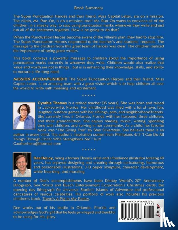 Jackson-Thomas, Cynthia Y - The Super Punctuation Heroes and the Villain Mr. Run-On