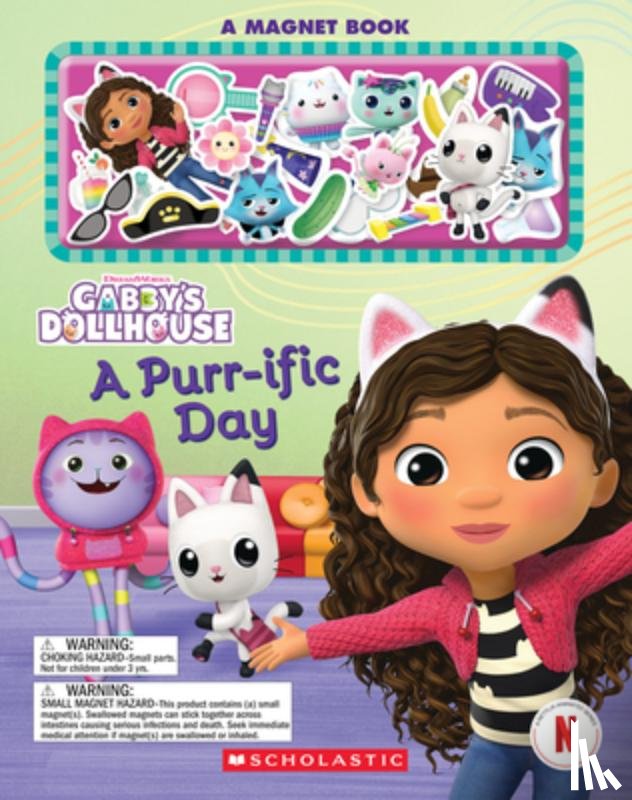 Scholastic - A Purr-Ific Day (Gabby's Dollhouse Magnet Book)