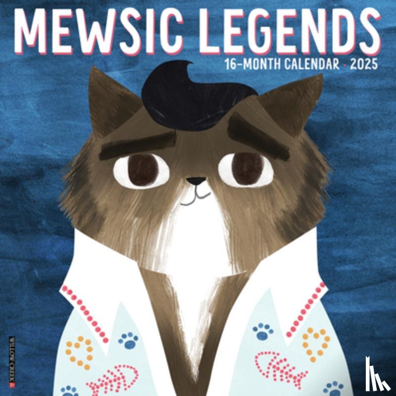 Angie Rozelaar - Mewsic Legends 2025 12 X 12 Wall Calendar