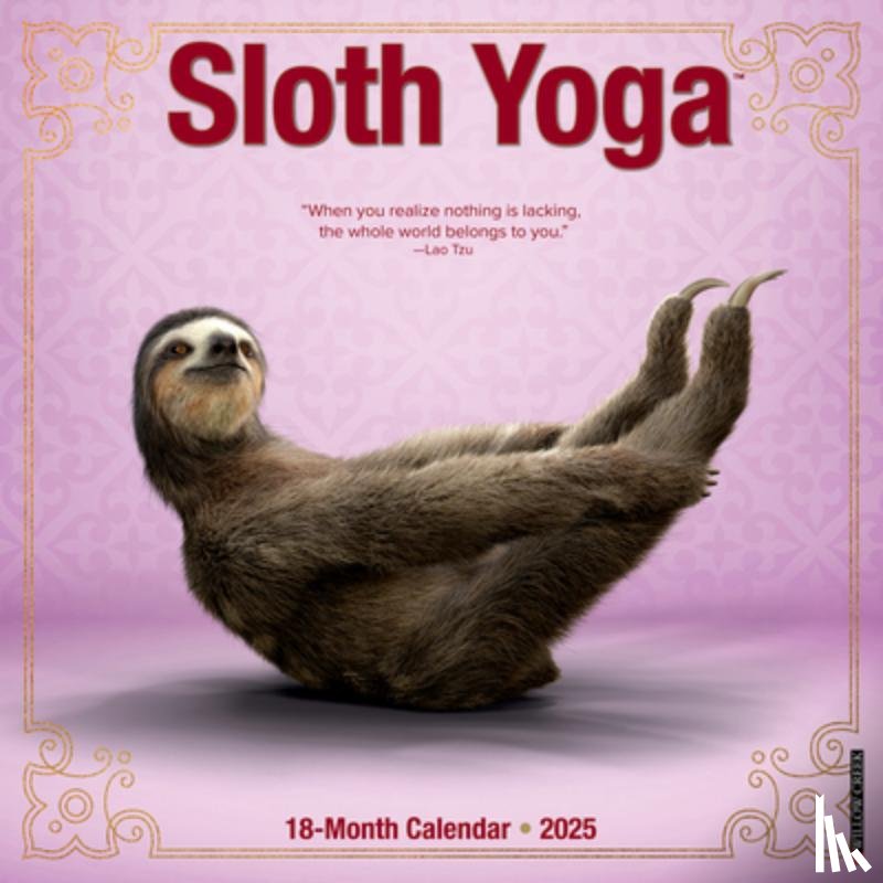 Willow Creek Press - Sloth Yoga 2025 12 X 12 Wall Calendar