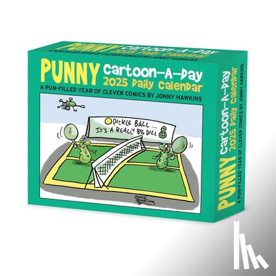 Jonny Hawkins - Punny Cartoon-A-Day by Jonny Hawkins 2025 6.2 X 5.4 Box Calendar