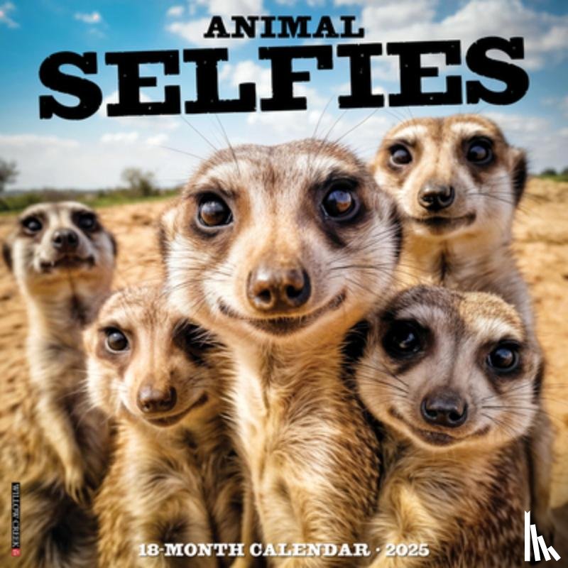 Willow Creek Press - Animal Selfies 2025 12 X 12 Wall Calendar