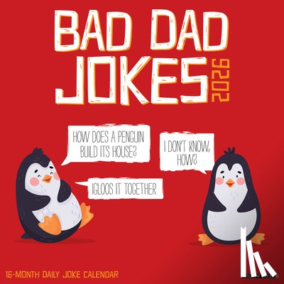 Willow Creek Press - Bad Dad Jokes 2026 12 X 12 Wall Calendar