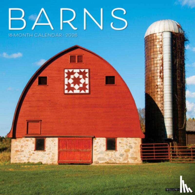 Willow Creek Press - Barns 2026 12 X 12 Wall Calendar