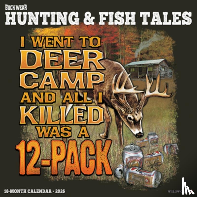 Mhs Licensing - Buck Wear's Hunting & Fishing Tales 2026 12 X 12 Wall Calendar