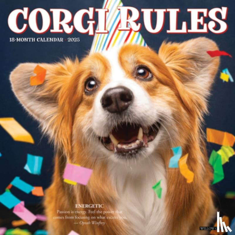 Willow Creek Press - Corgi Rules 2026 12 X 12 Wall Calendar