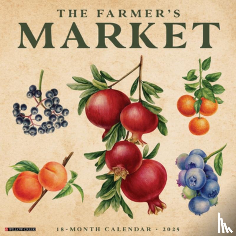 Willow Creek Press - Farmer's Market 2026 Wall Calendar