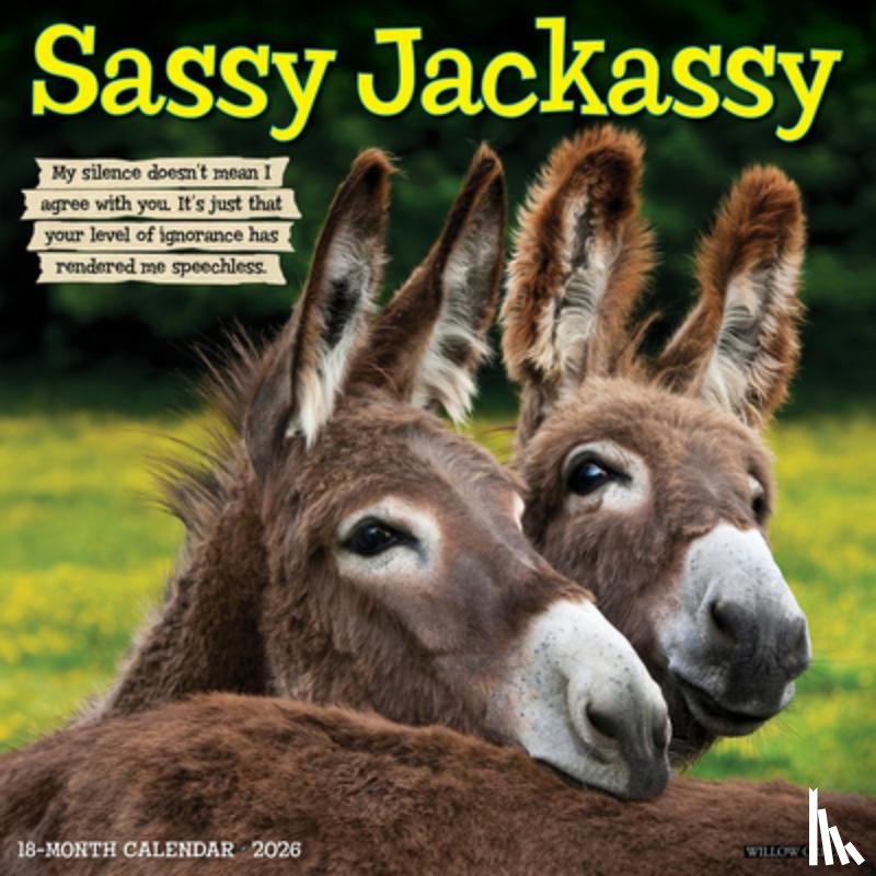 Willow Creek Press - Sassy Jackassy 2026 Wall Calendar