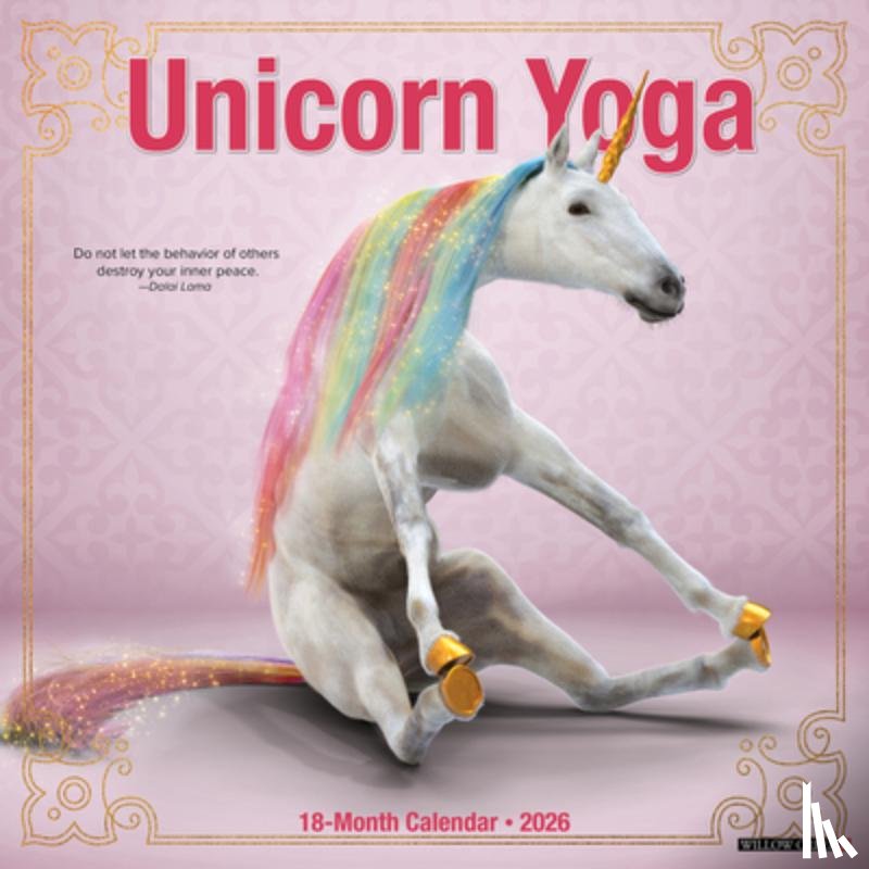 Willow Creek Press - Unicorn Yoga 2026 12 X 12 Wall Calendar