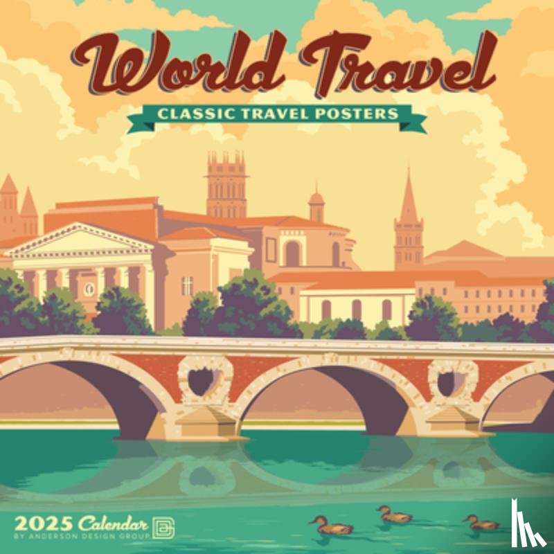 Anderson Design Group - World Travel (Adg) 2026 12 X 12 Wall Calendar