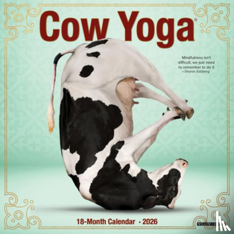 Willow Creek Press - Cow Yoga 2026 Mini Wall Calendar