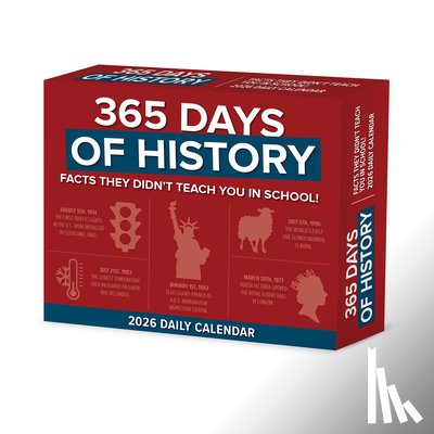 Willow Creek Press - 365 Days of History 2026 5.4 X 6.2 Box Calendar