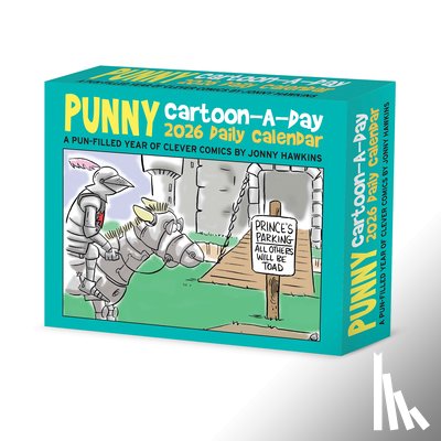 Hawkins, Jonny - Punny Cartoon-A-Day by Jonny Hawkins 2026 5.4 X 6.2 Box Calendar