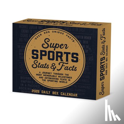 Willow Creek Press - Super Sports STATS & Facts 2026 5.4 X 6.2 Box Calendar