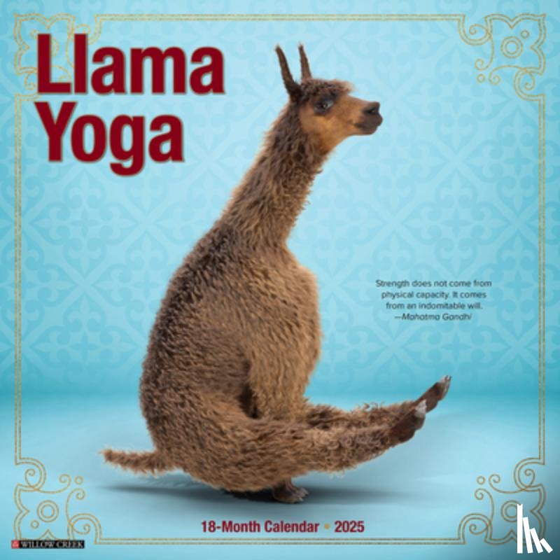 Willow Creek Press - Llama Yoga 2026 Wall Calendar