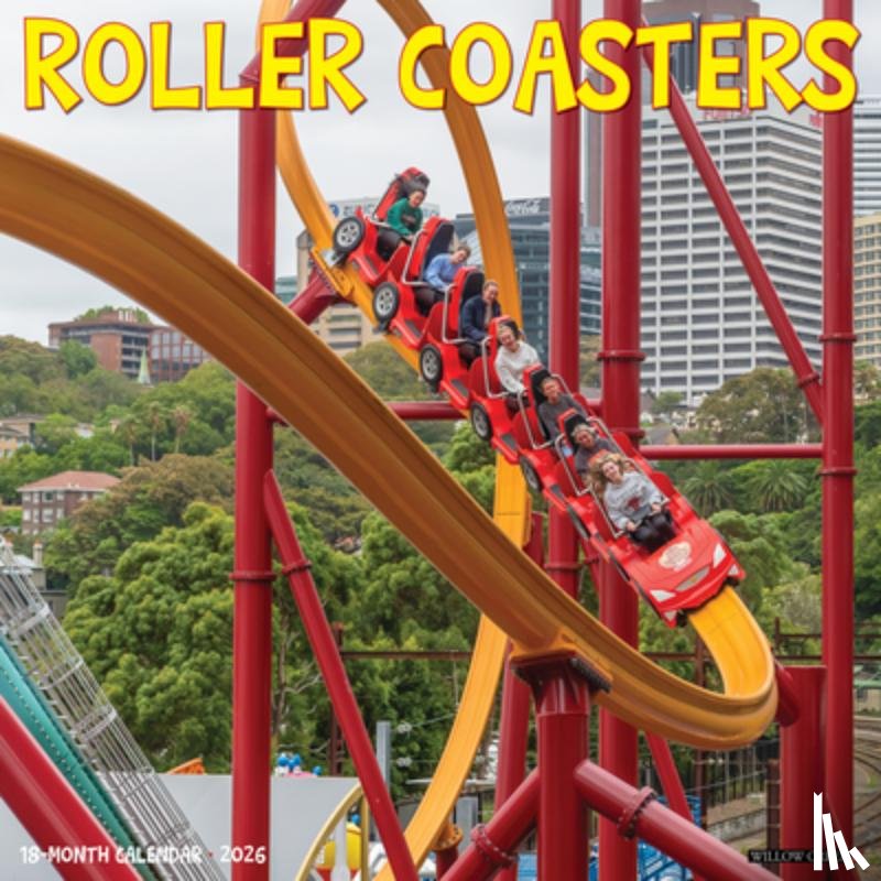 Willow Creek Press - Roller Coasters 2026 12 X 12 Wall Calendar
