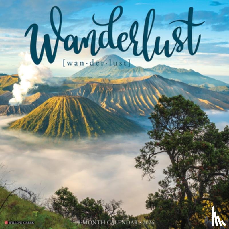 Willow Creek Press - Wanderlust 2026 Wall Calendar