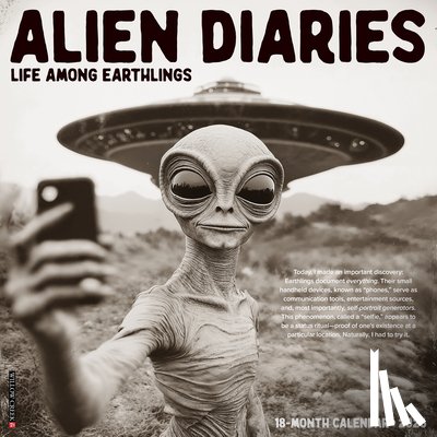 Willow Creek Press - Alien Diaries 12 X 12 Wall Calendar