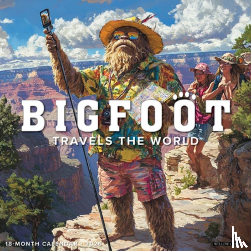 Willow Creek Press - Bigfoot Travels the World 12 X 12 Wall Calendar