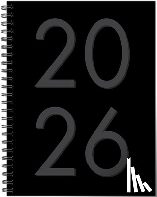 Willow Creek Press - Black 2026 6.5 X 8.5 Weekly Monthly Softcover Planner
