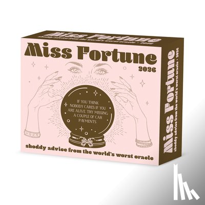 Willow Creek Press - Miss Fortune: Slightly Psychic, Mostly Clueless 2026 Box Calendar