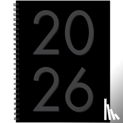 Willow Creek Press - Black 2026 8.5 X 11 Weekly Monthly Softcover Planner