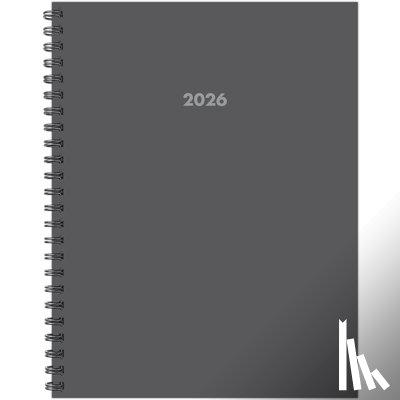 Willow Creek Press - Basic Gray 2026 8.5 X 11 Weekly Monthly Softcover Planner