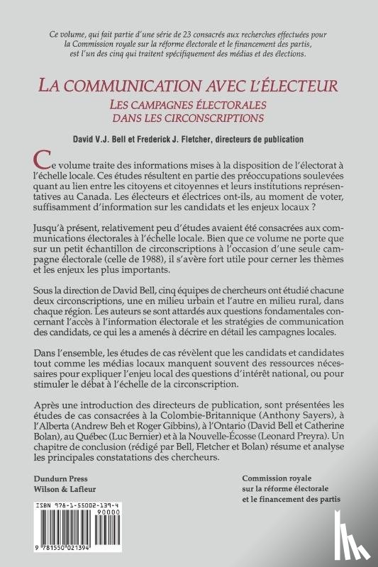 Fletcher, Frederick J., Bell, David V. J. - La Communication avec l'electeur