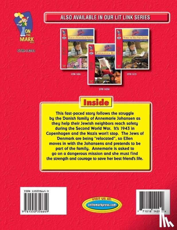 Jamieson, Joan - Number the Stars, by Lois Lowry Lit Link Grades 4-6