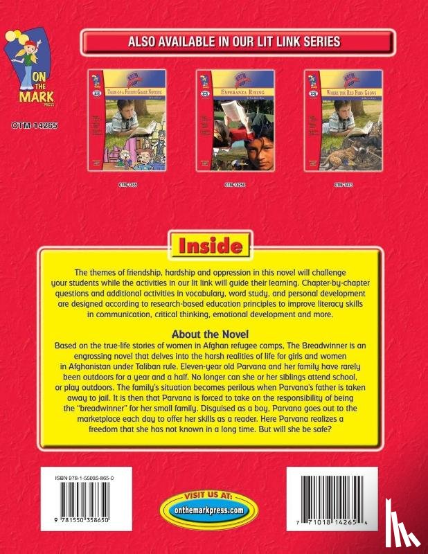 Reed, Nat - The Breadwinner, A novel by Deborah Ellis Novel Study/Lit Link Grades 4-6