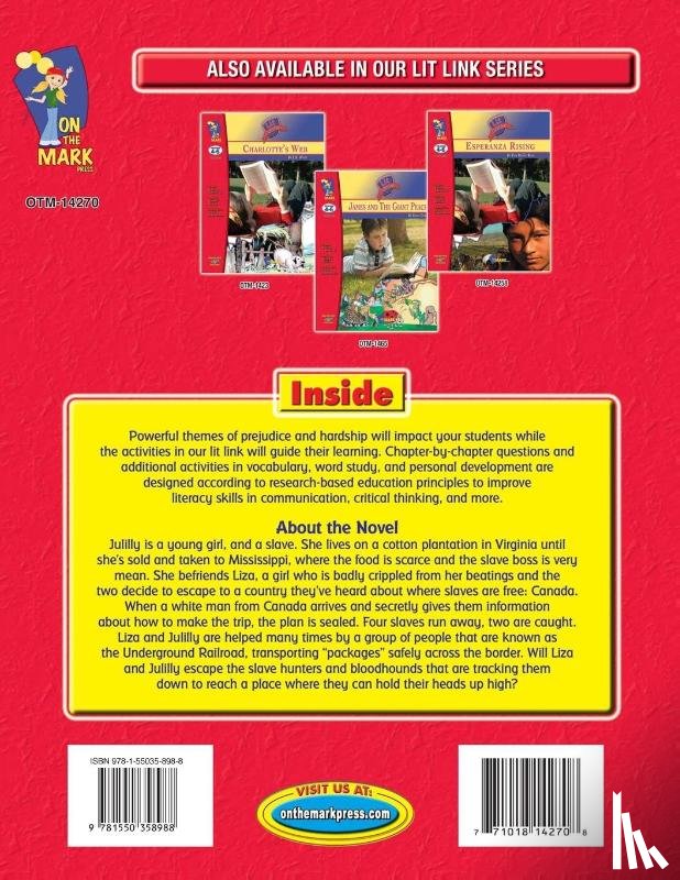 Wearing, Judith - Underground to Canada, by Barbara Smucker Lit Link Grades 4-6