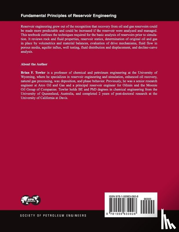 Towler, Brian F - Fundamental Principles of Reservoir Engineering