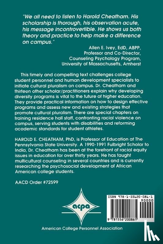 Cheatham, Harold E. - Cultural Pluralism on Campus