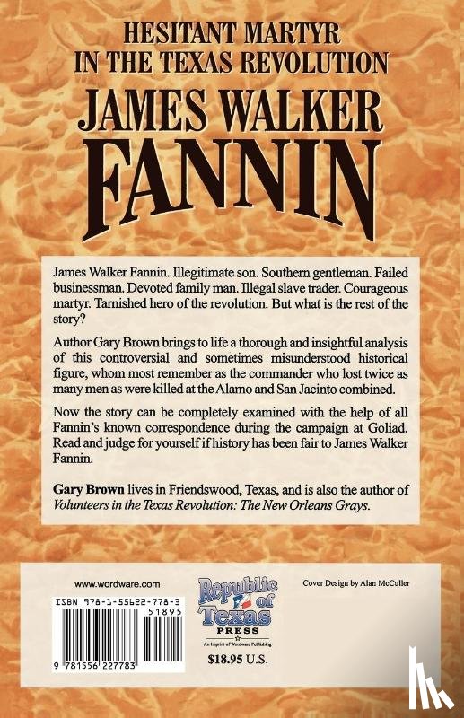 Brown, Gary - Hesitant Martyr of the Texas Revolution