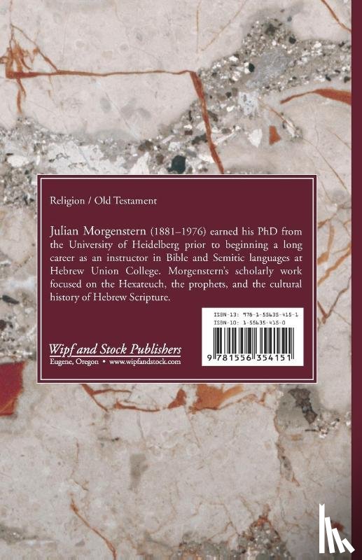 Morgenstern, Julian - The Book of the Covenant
