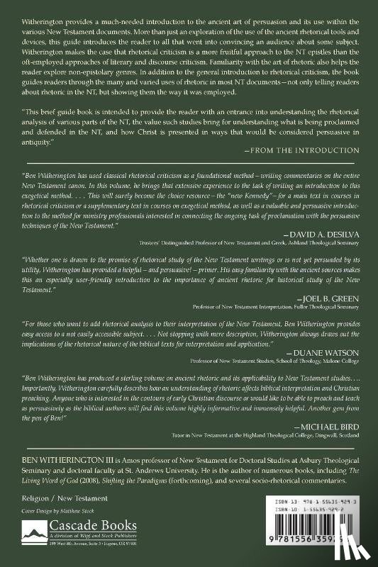 Witherington, Ben - New Testament Rhetoric