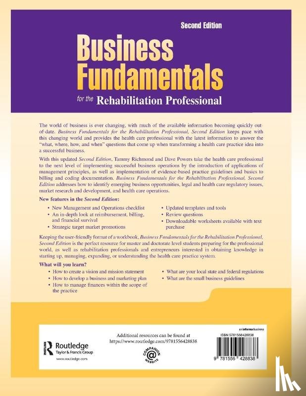 Richmond, Tammy, Powers, Dave - Business Fundamentals for the Rehabilitation Professional