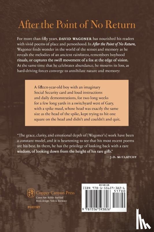 Wagoner, David - After the Point of No Return