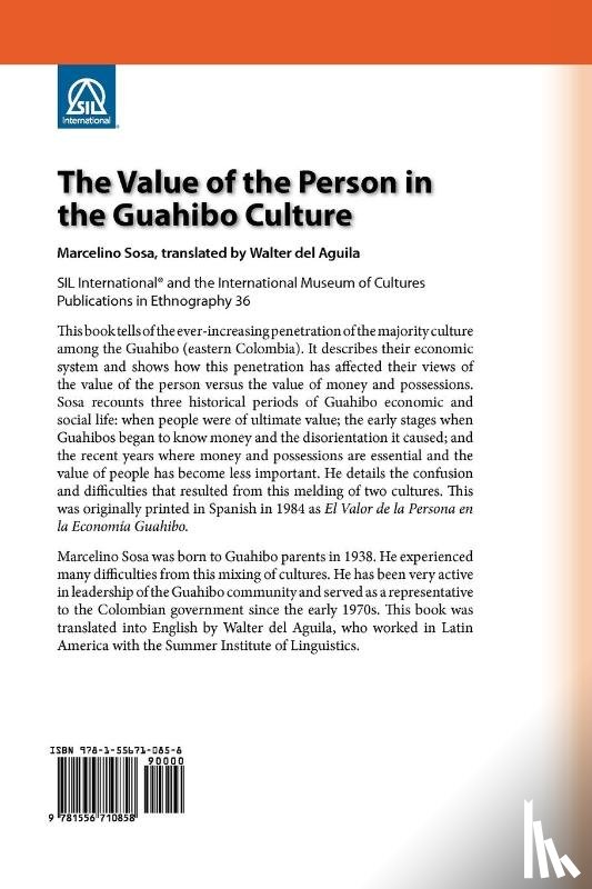 Sosa, Marcelino - The Value of the Person in the Guahibo Culture