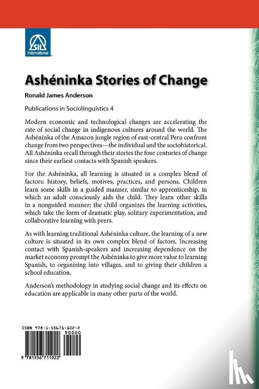 Anderson, Ronald J - Asheninka Stories of Change