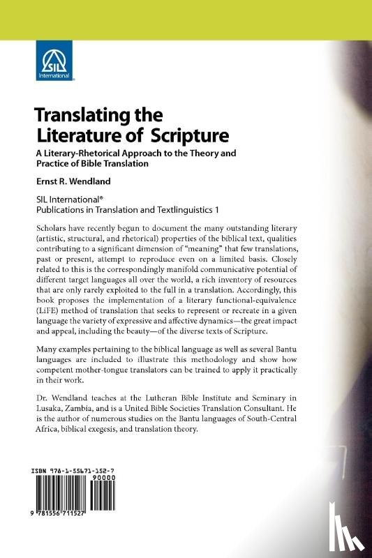 Wendland, Ernst R - Translating the Literature of Scripture
