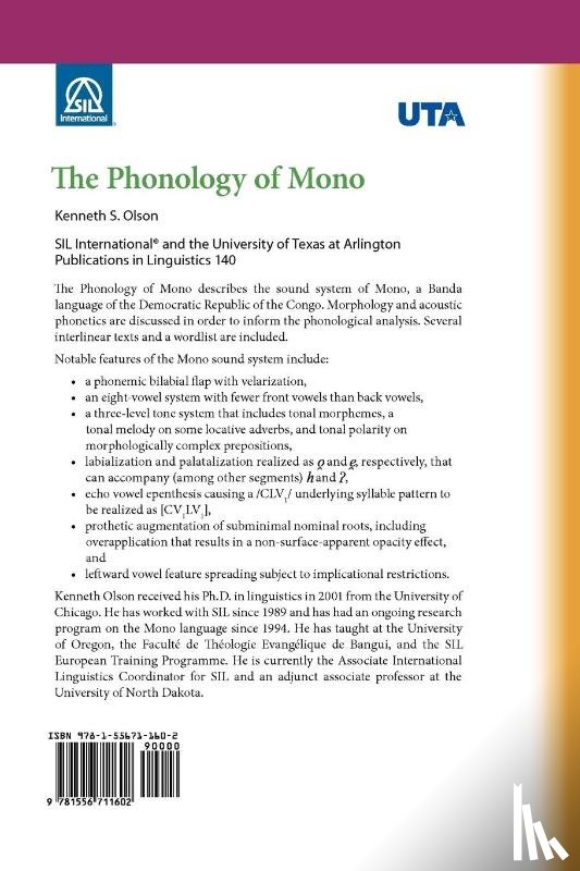 Olson, Kenneth S - The Phonology of Mono