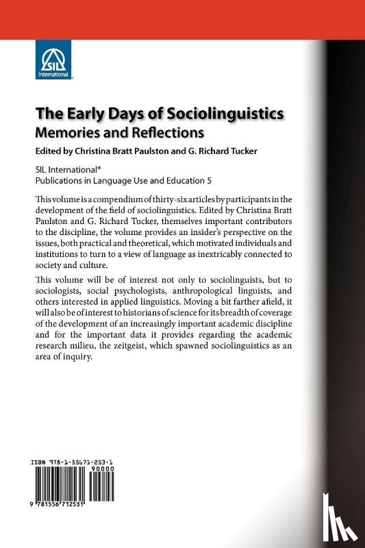  - The Early Days of Sociolinguistics
