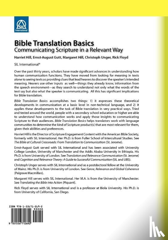 Hill, Harriet S, Gutt, Ernst-August - Bible Translation Basics