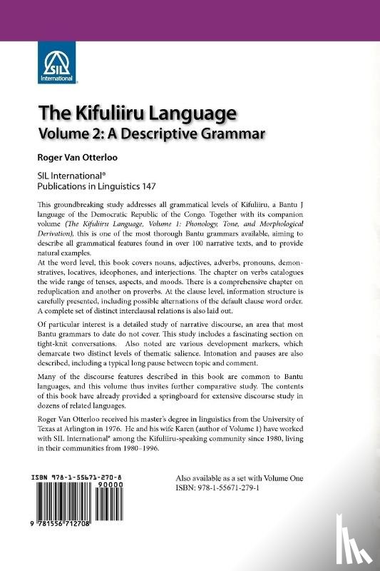 Van Otterloo, Karen, Van Otterloo, Roger - The Kifuliiru Language, Volume 2