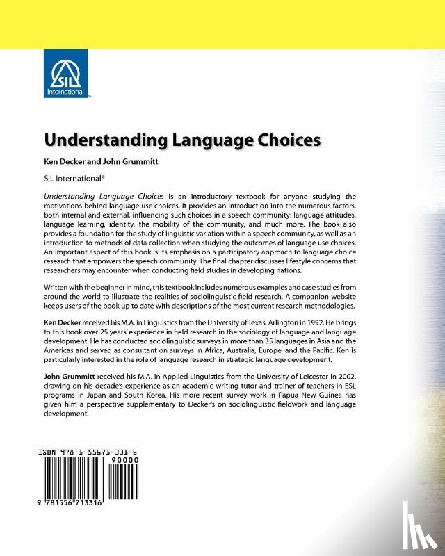 Decker, Ken, Grummitt, John - Understanding Language Choices